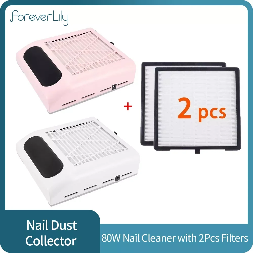 

2022NEW Nail Dust Collector Fan Vacuum Cleaner Manicure Machine Tools With Filters Strong Power Nail Art Tool Nail Vacuum Cleane