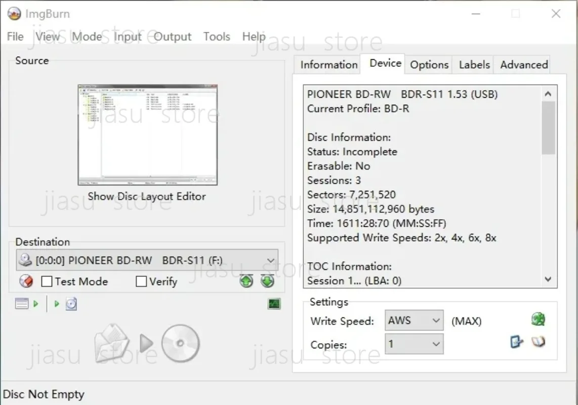 Фото OEM-устройство для записи Blu-Ray BDR-S11 BDXL, внутренний 5.25-дюймовый привод 16x 4K UHD, поддержка XL/TL/QL, оптический привод, запись до 128 ГБ. №2