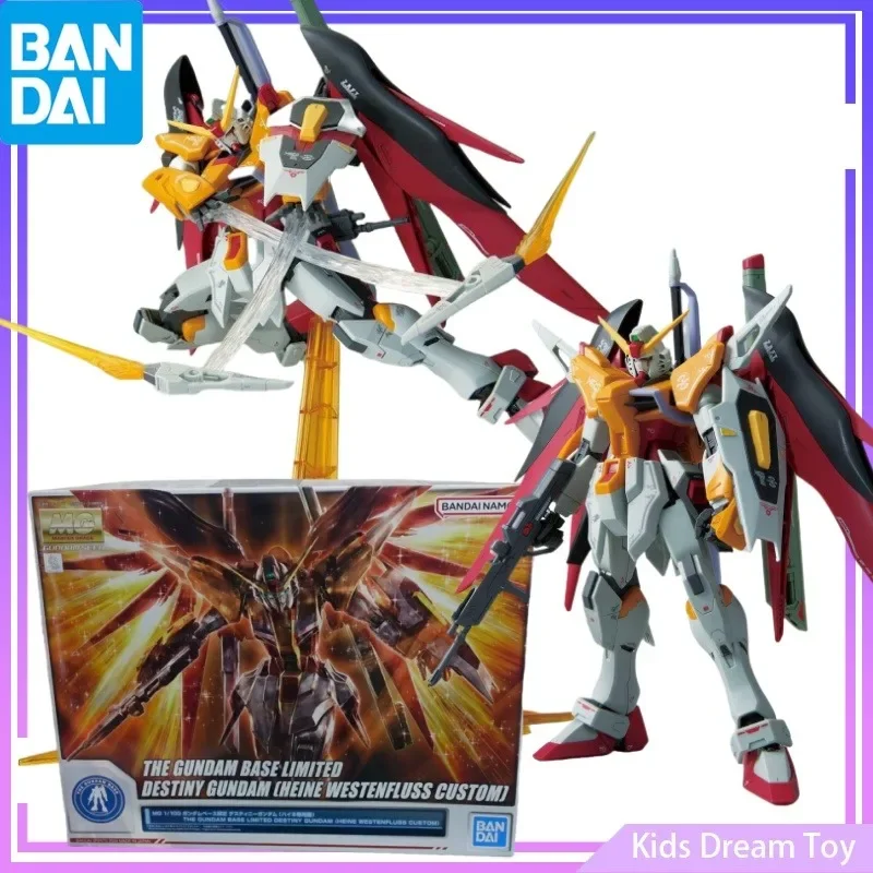 Bandai в наличии оригинальный MG THE GUNDAM BASE LIMITED DESTINY [HEINE WESTENFLUSS CUSTOM] Аниме Фигурки