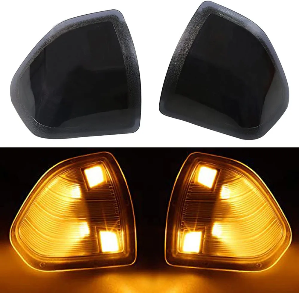 

2Pcs LED Side Mirror Turn Signal Light Left Driver and Right Passenger Lamps For Dodge Ram 1500 2500 3500 4500 5500 2010-2018