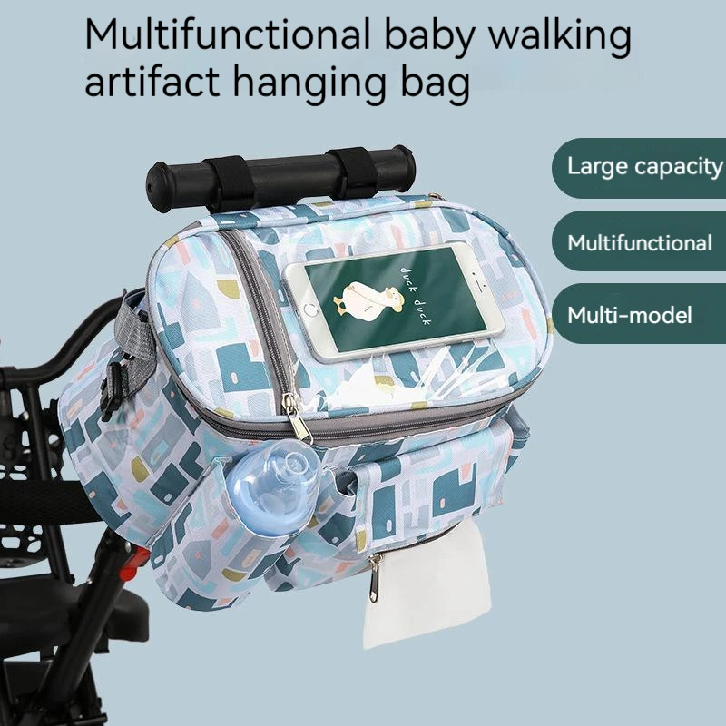 

Baby Stroller Organizerbag Bottle Holder Stroller Baby Car Bag Trolley Mummy Diaper Bag Large Capacity Pram Travel Accessories