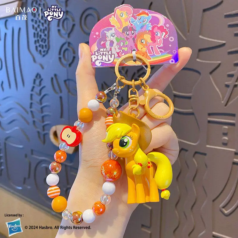 Фото Брелок My Little Pony: милый мультяшный пони, мягкий и очаровательный, брелок на год Лошади, подвеска для студенческого рюкзака, брелок для сумки №4