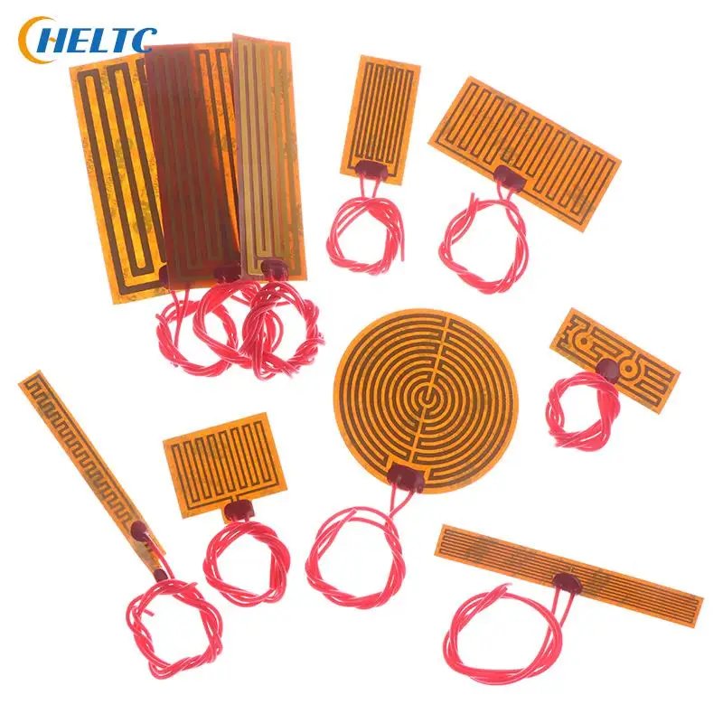 

5V 12V 24V PI Heating Film Plate Polyimide Heating Electric Heated Panel Pad Mat Electrotherma Flexible Adhesive Foil Oil Heater
