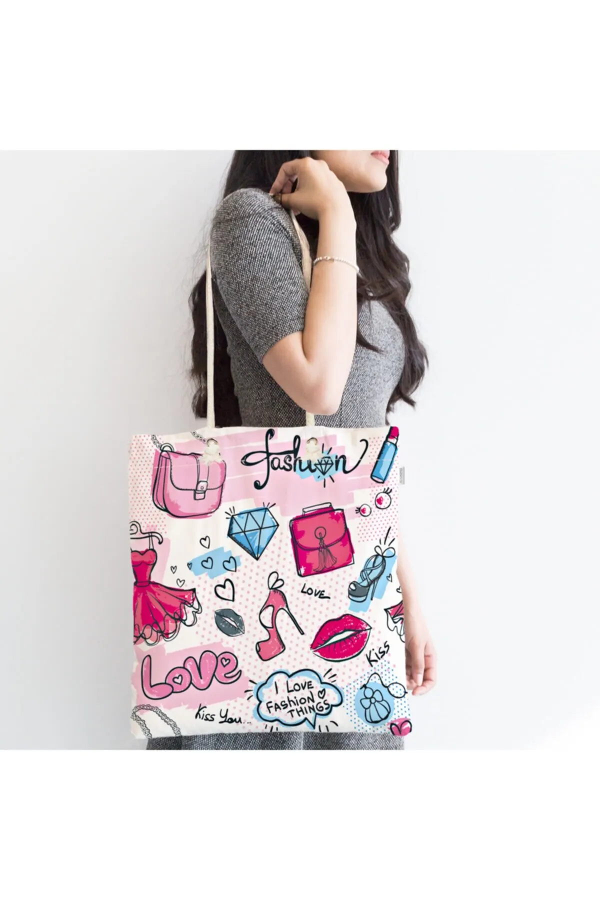 

Женская пляжная сумка с цифровым принтом, тканевый тоут на молнии с рисунком Hello Lettering, модная летняя большая сумка-шоппер на ремне