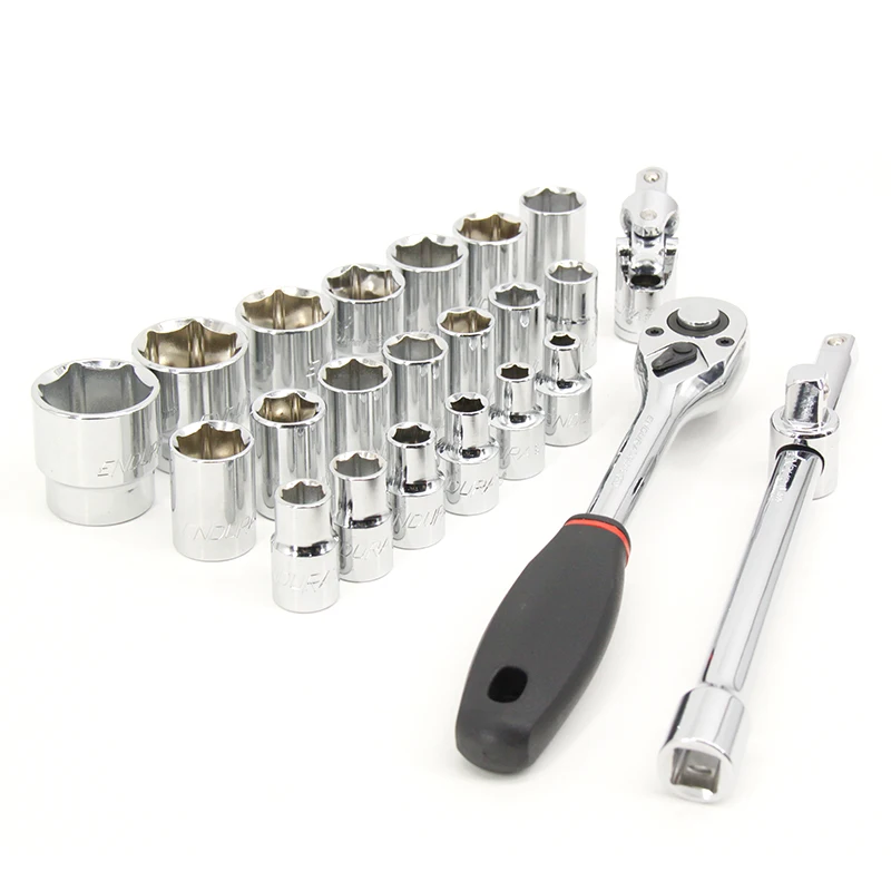 

High quality Industrial grade Hand tool 24PCS 1/2"Dr.SOCKET SET for Machine repair