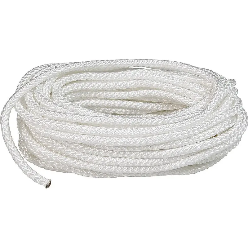 

Плетеная веревка из нескольких нейлонов, 1/4x50 дюймов, белая