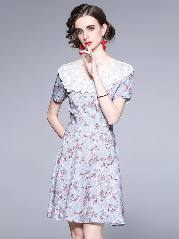 

Женское шифоновое платье с цветочным рисунком