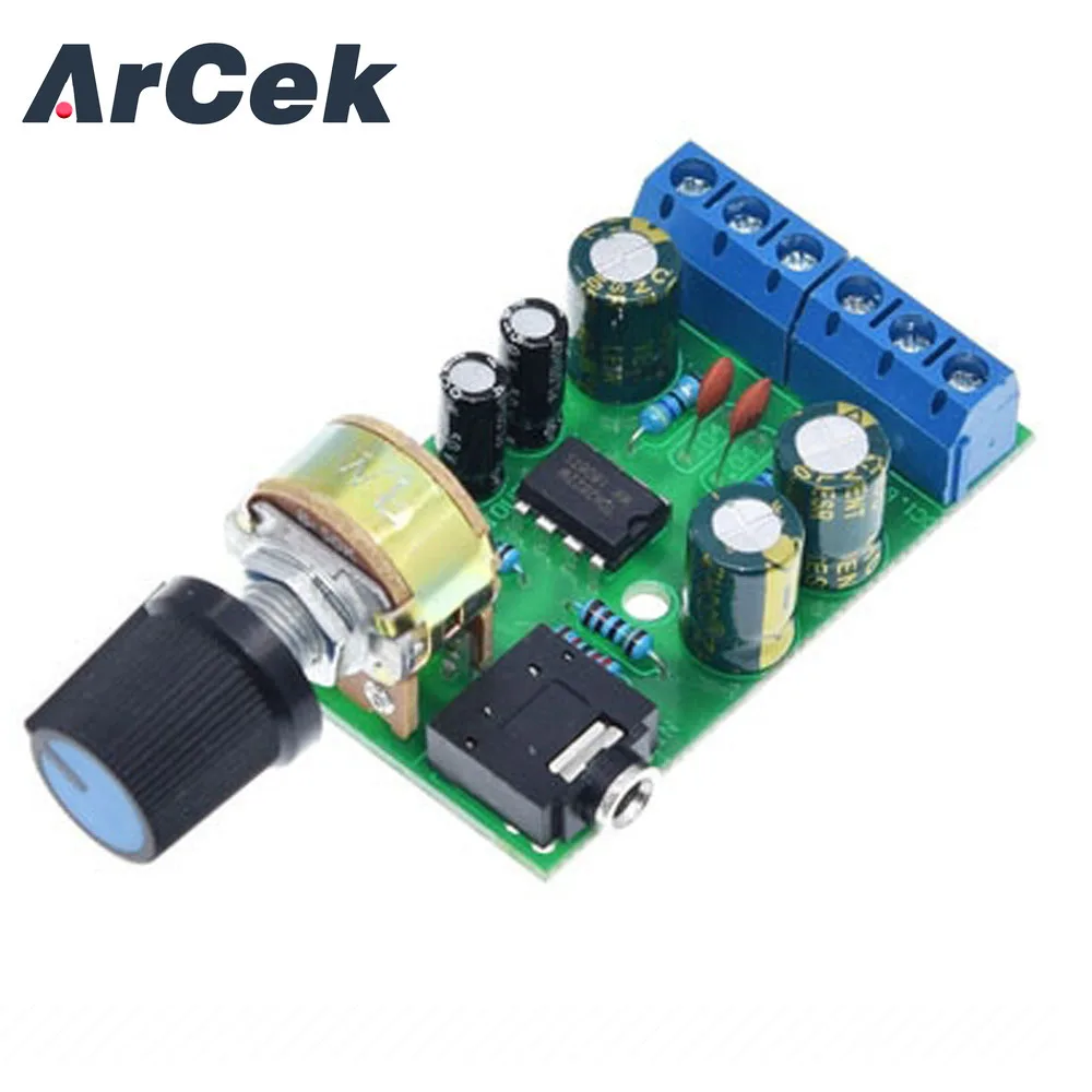 

TDA2822M Amplifier Board Channel Stereo Mini AUX Audio Amplifier Board Amplifier Module AMP Module DC 1.8-12V 2.0