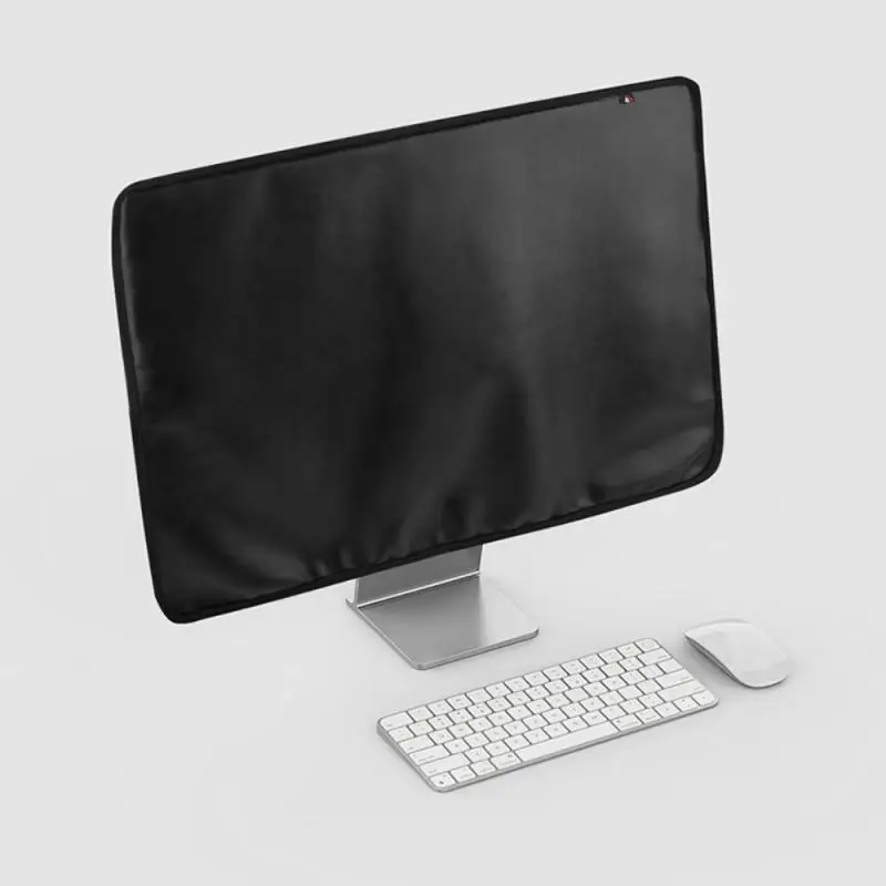 

New PU Leather Dustproof Cover For IMac 24 Inch Display Screen Monitor Dust Protection Cover With Back Pocket