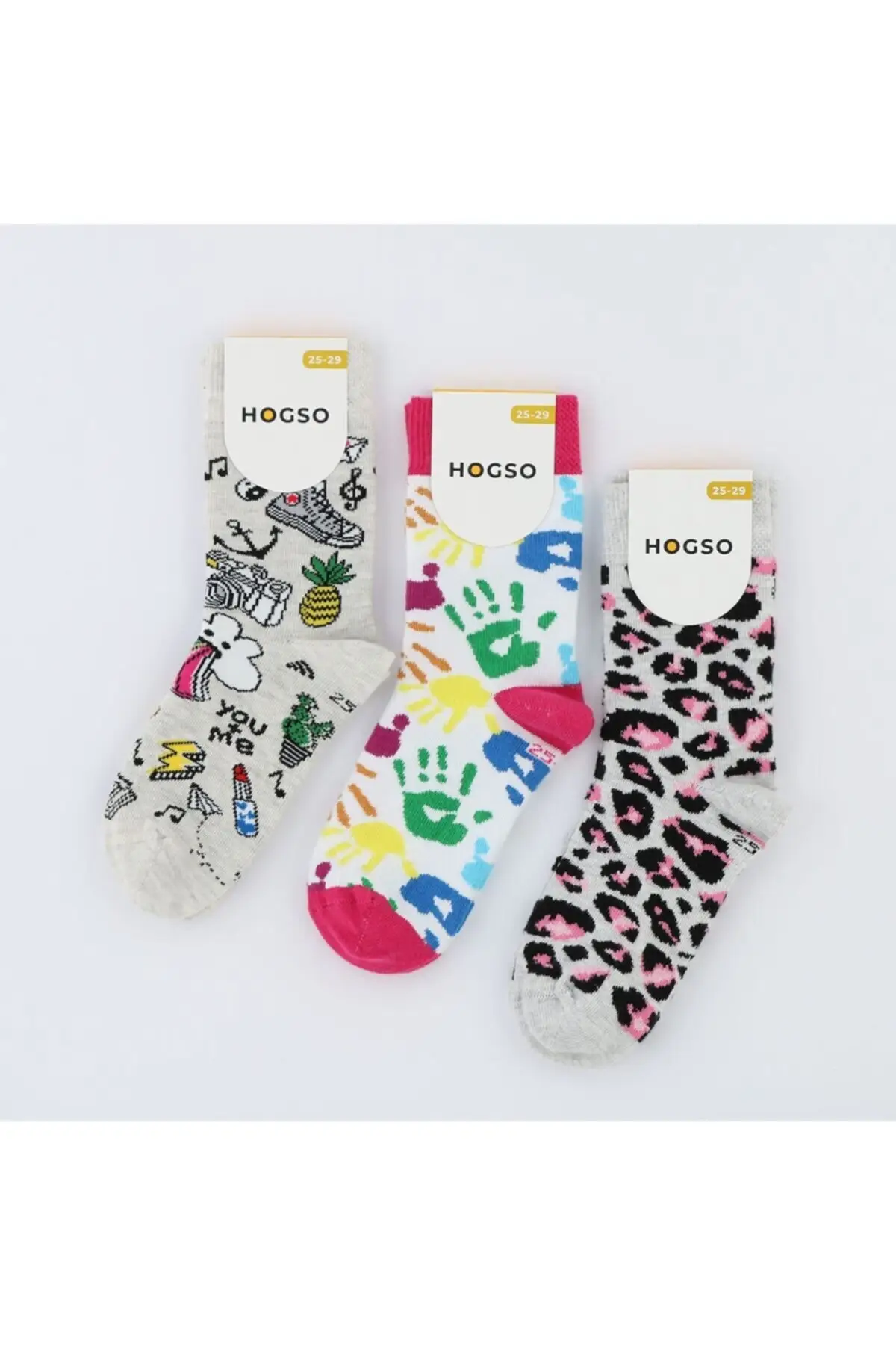 

3-piece patterned children's socks underwear