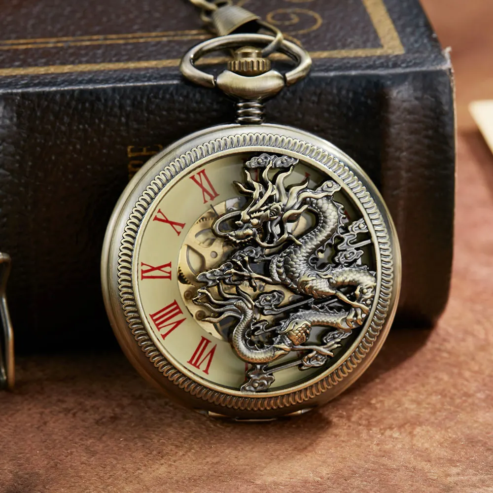 Мужские Винтажные Механические карманные часы в стиле стимпанк от AliExpress WW