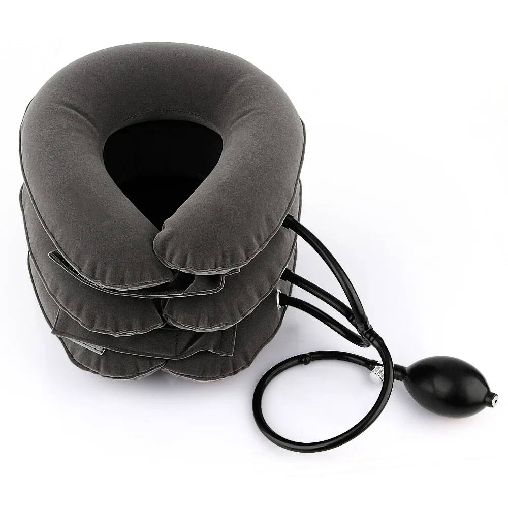 

Air Inflatable Cervical Collar Neck Traction Tractor Support Massage Pillow Pain Relief Relax Health Care Neck Head Stretcher