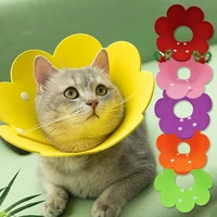 xl l 7colors adjustable ultrathin anti bite cat collar medical felt dog pet neck recovery protective wound healing accessory