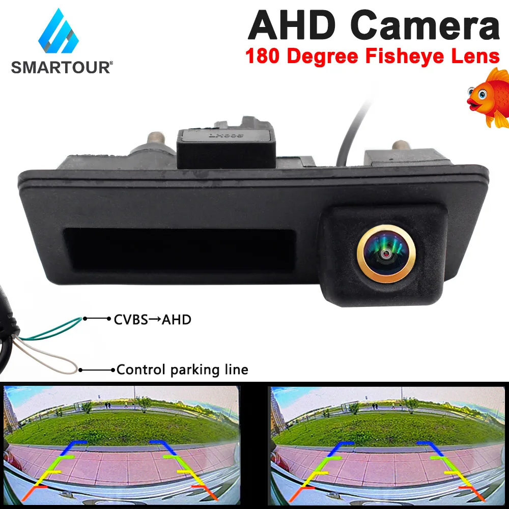 

SMARTOUR HD Starlight Night Vision MCCD Fisheye Lens Car Rear View Trunk Handle Camera For VW Passat Tiguan Golf Jetta Sharan