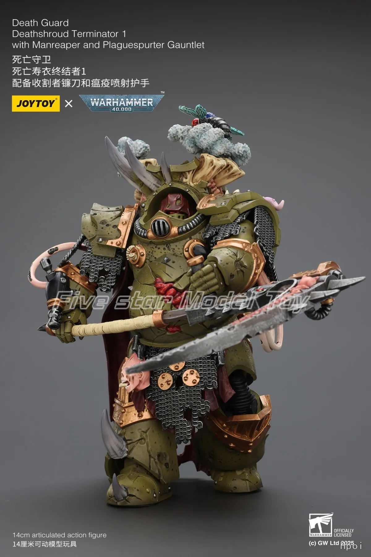 Фото 【UA】JOYTOY Warhammer 40K Масштаб 1/18 Фигурки Death Guard Deathshroud Terminator 1 Модели Игрушки Подарки №2