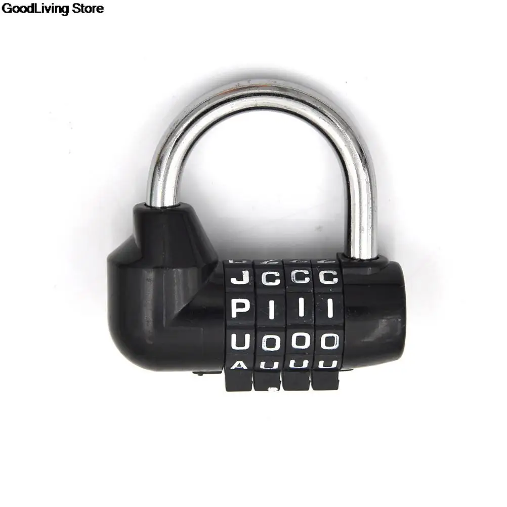 ZLinKJ 4 Dial Digit Letter Combination Travel Security Code Lock Diary Password Padlock Pink Black Yellow Green Red Orange | Обустройство