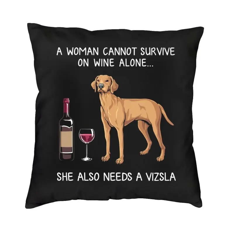 

Наволочка в скандинавском стиле Vizsla и Wine 45x45 бархатная наволочка для любителей собак наволочка для дивана квадратная наволочка украшение