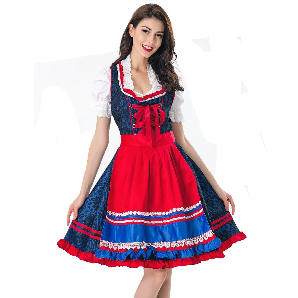 Bavarian Beer Festival Dress Women National Costume Traditional Performance Clothes Halloween Cosplay Costume Party Suit