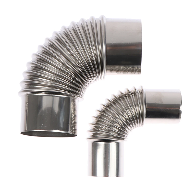 1PC Windproof Cap Stainless Steel 90° Elbow Chimney Liner Bend Multi Flue Stove Pipe Smoke Exhaust Of Gas Water Heater | Инструменты