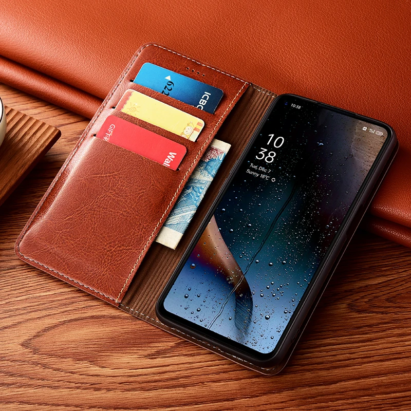 

Luxury Genuine Leather Wallet Case Phone For XiaoMi Mi 8 9 9T SE 10 10i 10s 10T Pro Lite Ultra Magnetic Flip Kickstand Cover