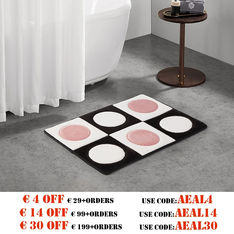 

Новейший коврик для ванной Drymax из пены с эффектом памяти, супервпитывающий Быстросохнущий модный коврик с цветочным узором, классический К...