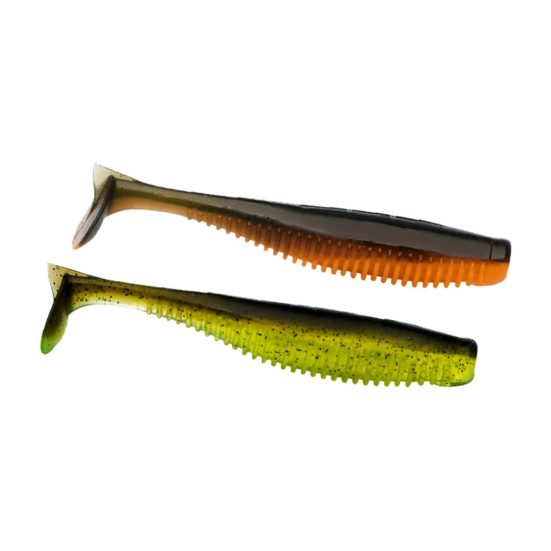 2023 NEW Ravencraft Kuanggu Mad-Fish Paddle-Tail Slow Sinking Soft Bait Lures 94/106/119mm Silicone Artificial Fake Bait Suits images - 6