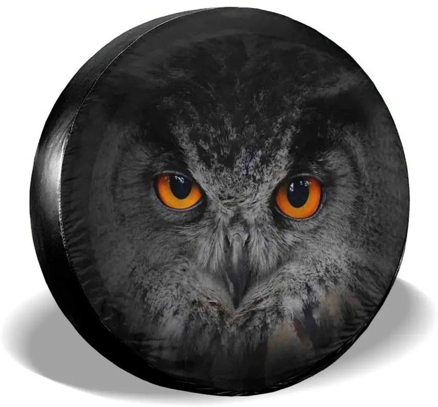 

Foruidea Owl Spare Tire Cover Waterproof Dust-Proof UV Sun Wheel Tire Cover Fit for Jeep,Trailer, RV, SUV and Many Vehicle (14,