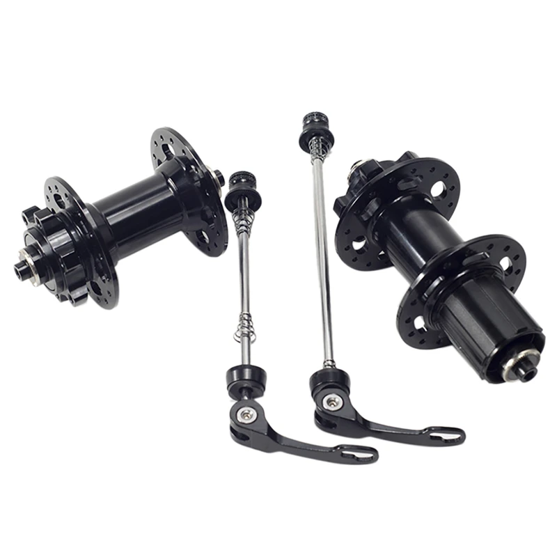 

Bike Hub Set 32 Holes 7/8/9/10 Speed Mountain Bike Hub Front Rear Disc Brake Bearing Hub with Quick Release