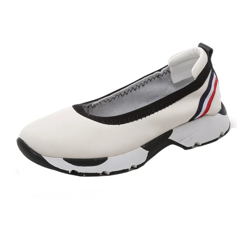

2022 New Women's New Cow Leather Shoes And Soft Soles Athletic Shoes For The Elderly Leisure Women Non-Slip Shoes