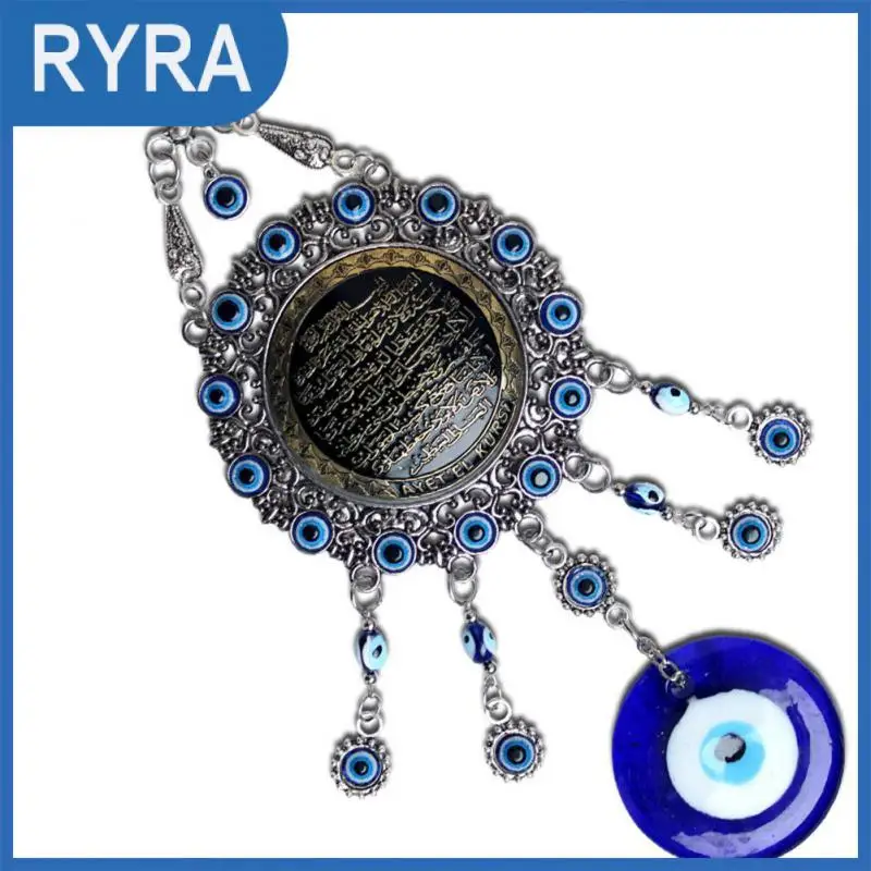 

Dropship Retro Turkish Blue Evil Eyes Amulet Wall Protection Hanging Lucky Pendant Wind Chimes Hanging Garden Home Decorations