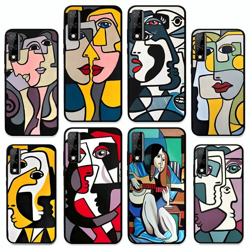 

Picasso Abstract Art Painting Phone Case For Huawei Y9 6 7 5 Prime Enjoy 7s 7 8 plus 7a 9e 9plus 8E Lite Psmart Shell