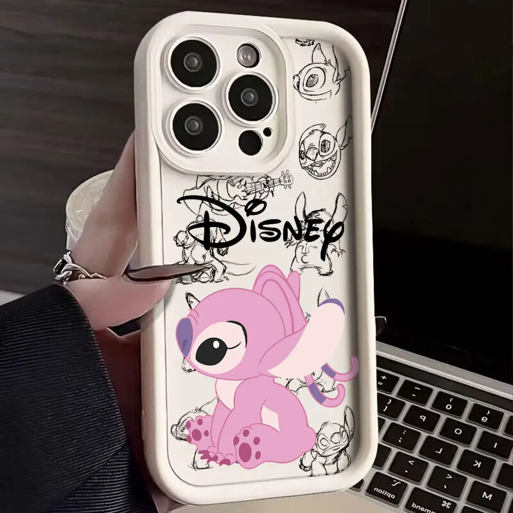 Популярный мультяшный Стич задняя крышка для OPPO A7 A15 A16 A17 A38 A53 A54 A55 A58 A60 A72 A76 A78 A94 A98