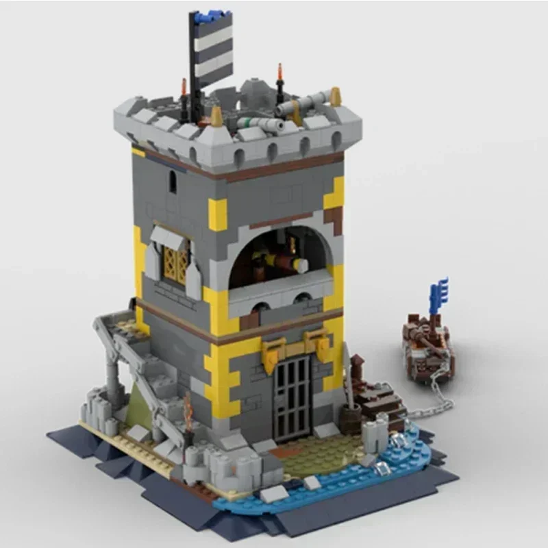 Средневековый замок модель Moc строительные кирпичи императорская крепость