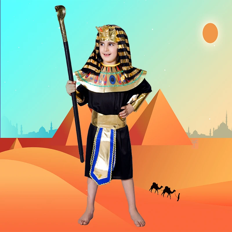 Egyptian Priest Costumes for Boys Halloween Party Prince Clothes Children Cospaly Egyptian Priest  Outfits
