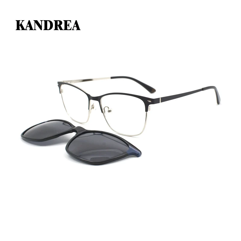 Мужские и женские квадратные очки KANDREA винтажные поляризационные солнцезащитные