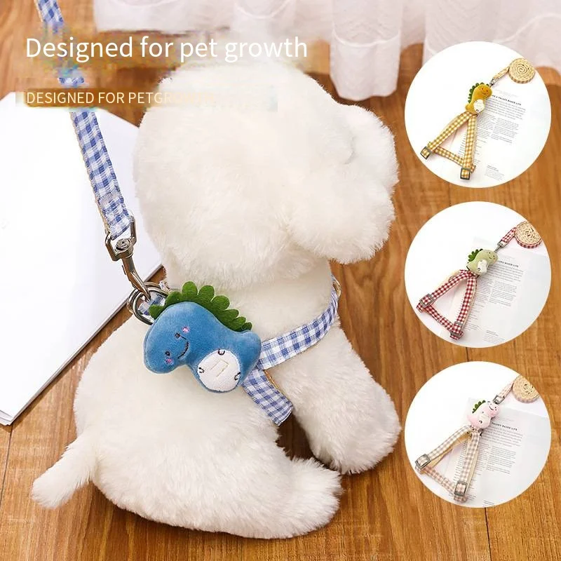 

Dog lead rope dog chain walk dog leash dinosaur strap puppies small medium dog Teddy Corgi pet supplies