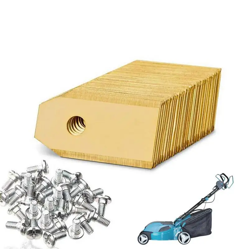 

30/45pcs Lawn Robot Blade Lawn Mover Replacement Blade Lawn Mower Blade Titanium-plated Garden Machinery Lawn Mower Blade