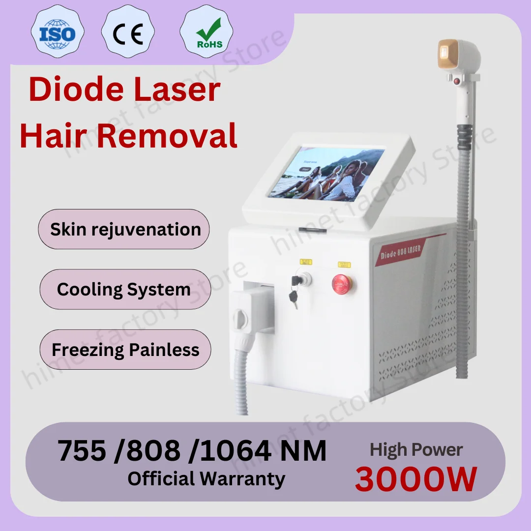 Мощный александритовый ледяной Платиновый лазерный эпилятор профессиональный