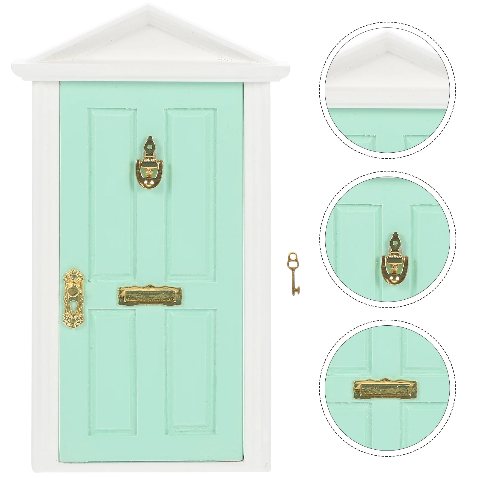 

Mini Wooden Doors Windows House Decorations Home Miniature Ornament Dolly Hardware Adorn Fairy Girl