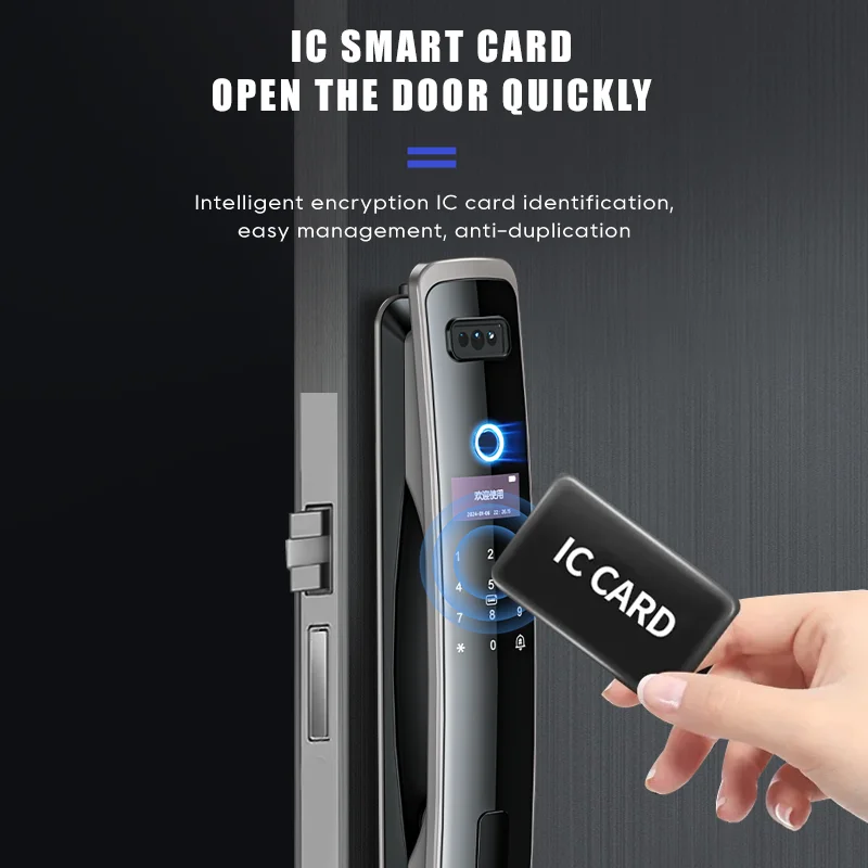 Умный 3D-лицевой дверной замок безопасность в реальном времени лицо и камера