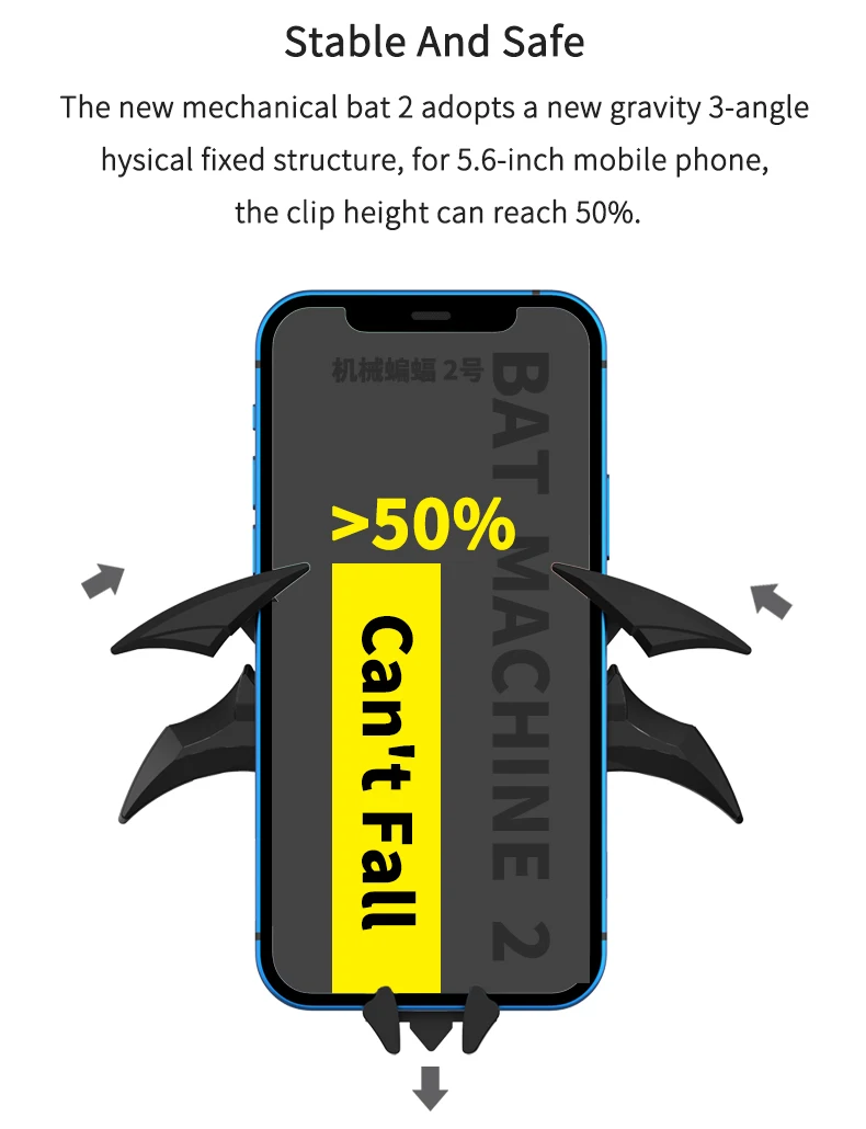 Автомобильная Подставка для телефона с Бэтменом Iphone Samsung Huawei DC Стабильный модный
