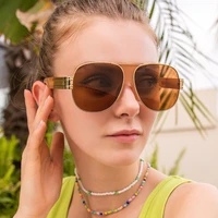 retro oval metal large frame mens sunglasses fashion women street shooting driving toad mirror female foreign trade sun glasses