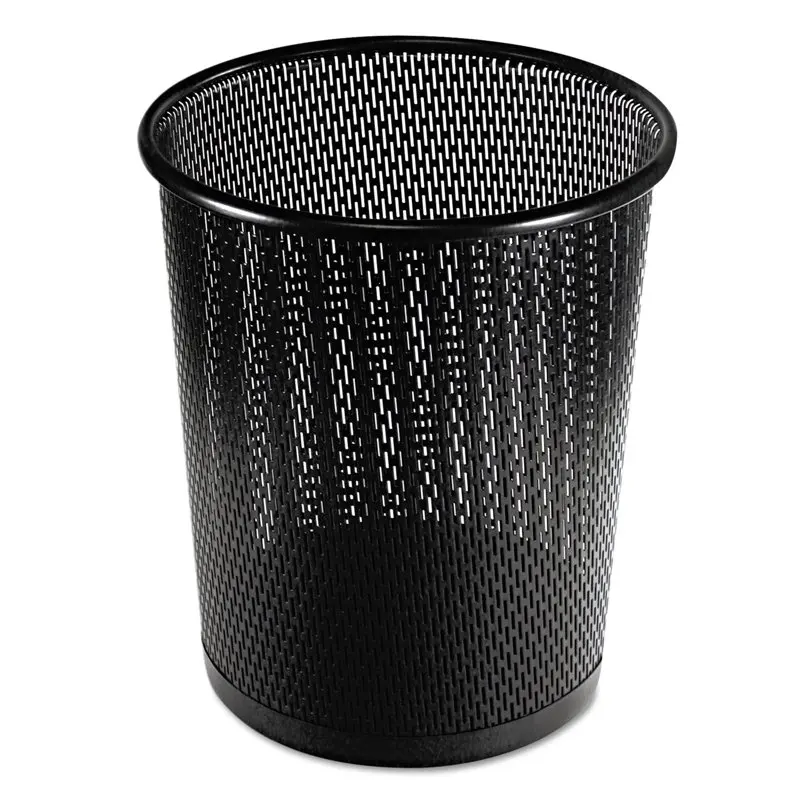 

Urban Collection Punched Steel Trash Can, Black Garbage Bin Kitchen Bathroom Toilet Trash Can Best Automatic Induction Waterproo