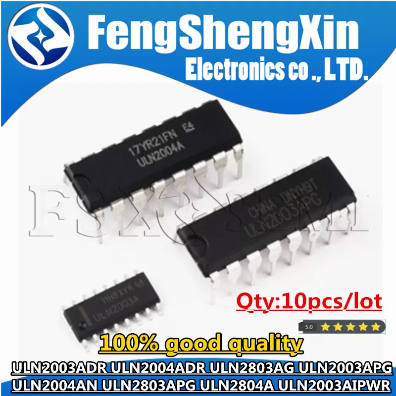 10 шт., ULN2003AN DIP-16 ULN2003 ULN2003APG uln2003адр ULN2004AN uln2004адр ULN2004 ULN2003AIPWR ULN2003A ULN2803AG SOP ULN2803APG