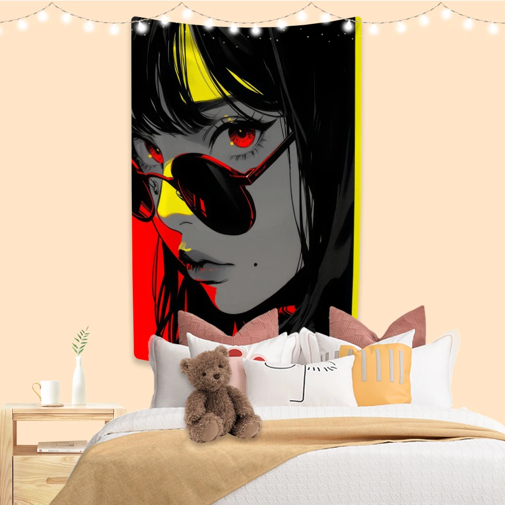 XxDeco аниме гобелены для девочек Kawaii мультяшный рисунок Фотофон стены общежития