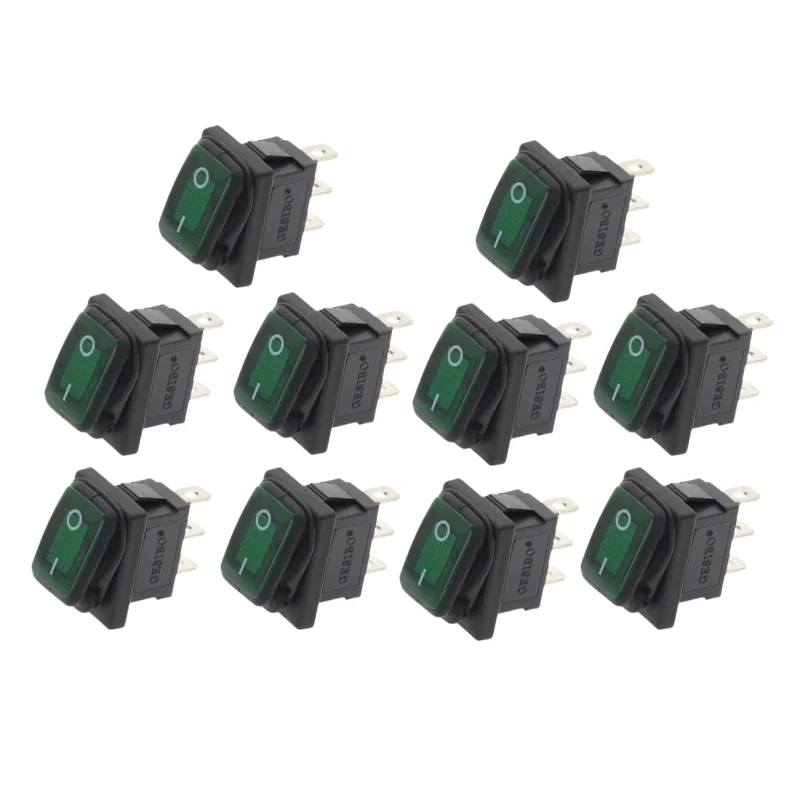 

Водонепроницаемые кулисные переключатели KCD1 10 шт.