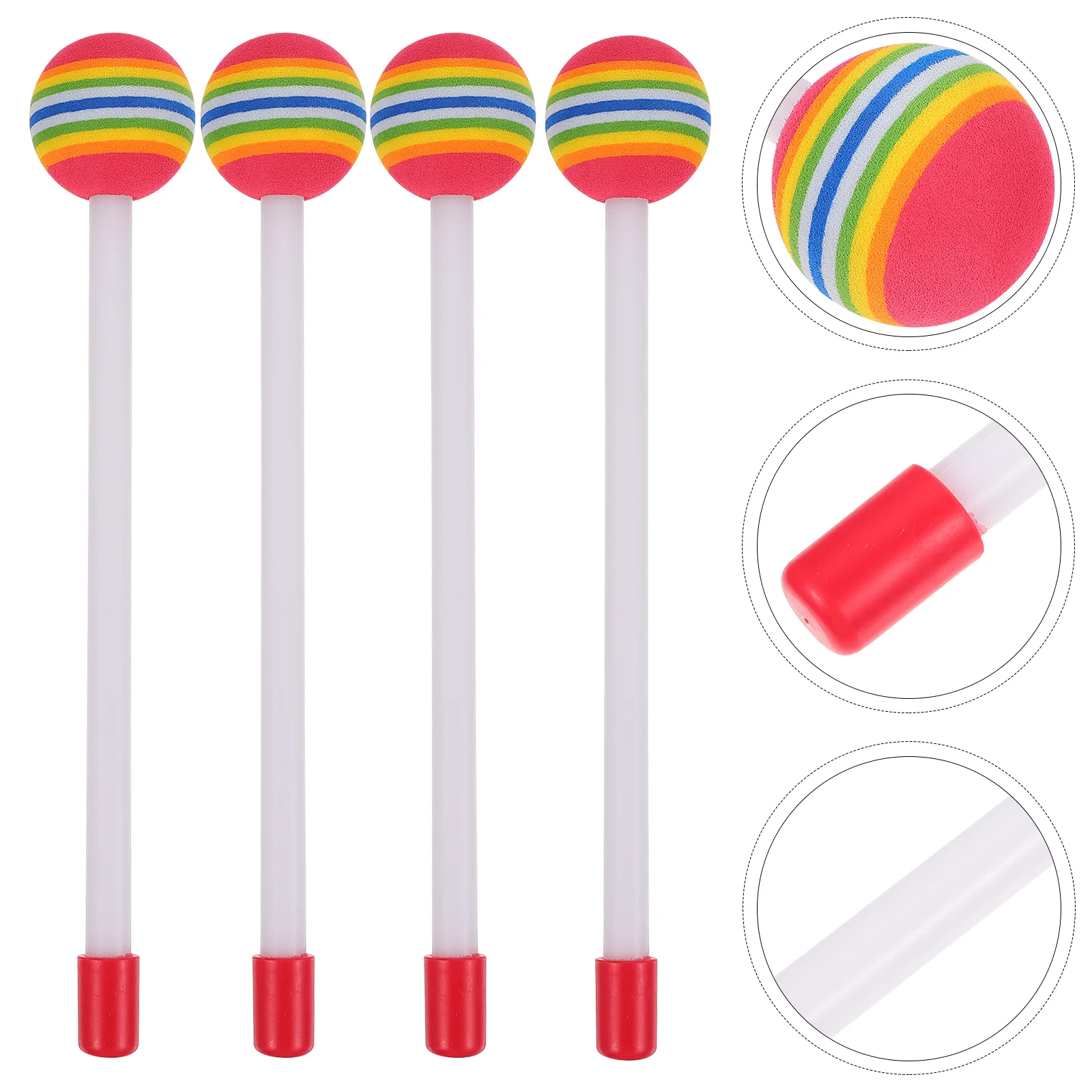 

Drum Sticks Mallets Percussion Timpani Drumsticks Mallet Drumstick Felt Head Stick Lollipop Cymbal Bass Beater Accessories