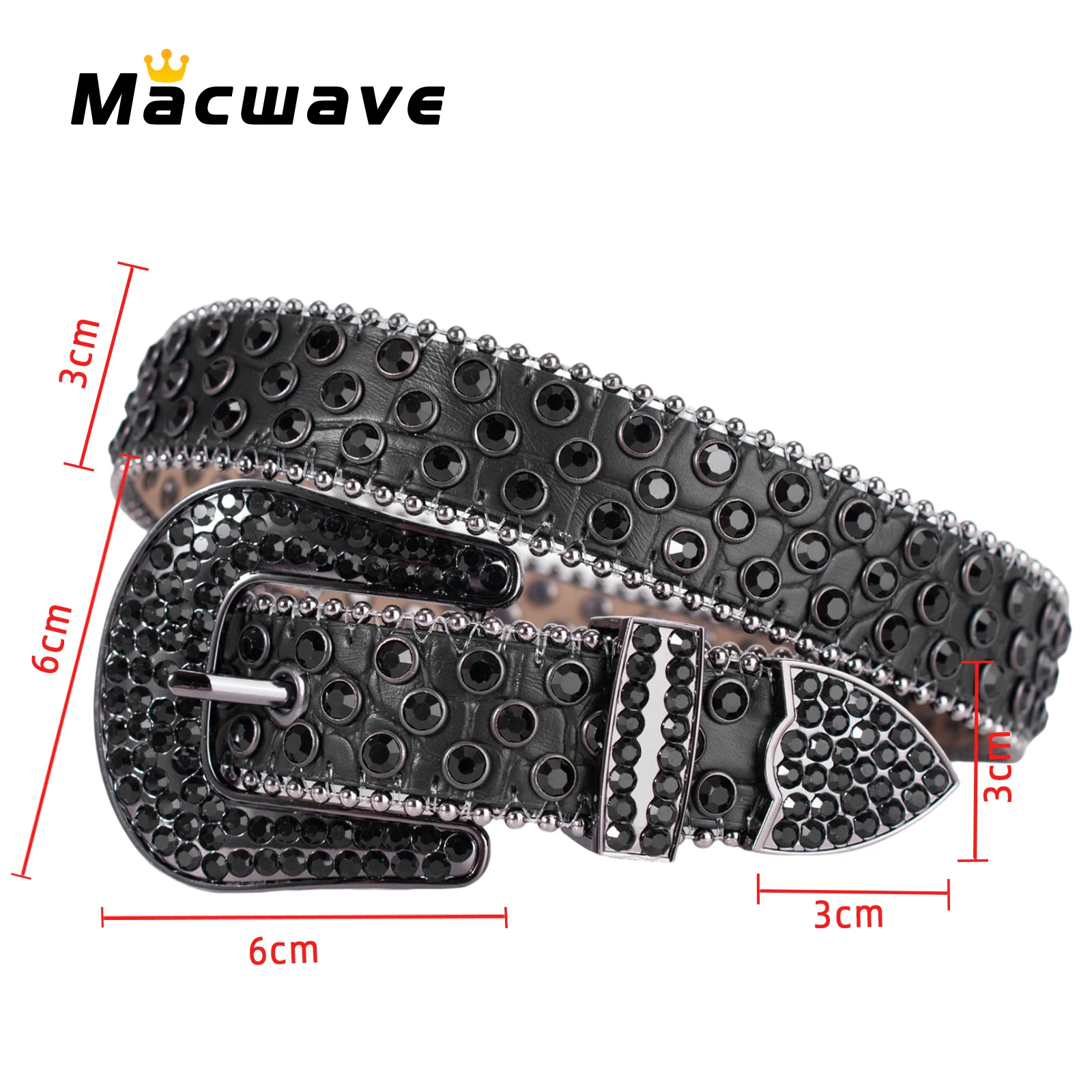 Fashion Western Rhinestone Belts Luxury Designer Brand Wide Waist Belts Diamond Rock Bling Strap For Jeans Y2k Accessories