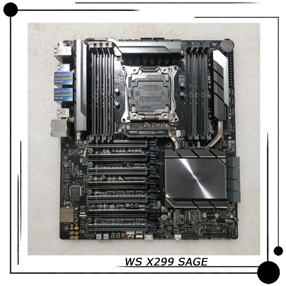 

WS X299 SAGE For ASUS E-ATX Desktop PC Motherboard Intel X299 LGA 2066 DDR4 CoreX-Series High Quality Fully Tested Fast Ship