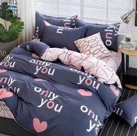 nordic 220x240 duvet cover bed linen bedding set cute printed quilt cover bedsheet pillowcase single queen king size bedclothes